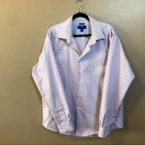 Egara Non Iron Button Down square plaid - Picture 2 of 7